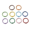 Spray Painted Iron Hinged Binder Rings, Mixed Color, 30.5x2.5mm, Inner Diameter: 25.5mm
