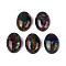Dyed Synthetic Gemstone Cabochons, Oval, Colorful, 25x18~18.5x8~8.5mm