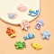 10Pcs 10 Styles Ocean Theme Opaque Resin Cabochons, Sea Animals Cabochon, Fish & Whale & Mermaid, Mixed Shapes, Mixed Color, 12~26.5x17~25x6~8.5mm, 1pc/style
