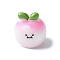 Resin Vegetable Figurines Ornament, for Home Desktop Decoration, Daikon, 15.5x14.5mm