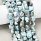Natural Larimar Beads Strands, Nuggets, Tumbled Stone, 8~11x6.5~10x5.5~8.5mm, Hole: 1mm, about 22~23pcs/strand, 7.87''(20cm)