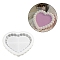 DIY Silicone Geometric Bubble Coaster Molds, for Coaster Mat Making, Heart, 122x141x20mm, Inner Diameter: 104x121mm