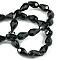 Transparent Glass Beads Strands, Faceted, Teardrop, Black, 11x8mm, Hole: 1.4mm, about 58pcs/strand, 25.20''(64cm)