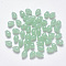 Imitation Jade Glass Charms, Teardrop, Dark Sea Green, 9x6x6mm, Hole: 1mm