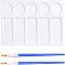 Painting Supplies, with Plastic Imitation Ceramic Palettes, Rectangular Watercolor Oil Palettes & Art Brushes Pen Value Sets, Mixed Color