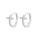 S925 Silver Cross Hoop Earrings: Unique, Sweet, and Trendy