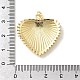 Подвески в форме сердца из латуни KK-H529-62A-G-3
