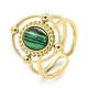 Ионное покрытие (ip) 304 нержавеющая сталь синтетический малахит манжетные кольца G-Z056-04G-03-1
