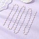 Цепочки ручной работы из натурального культивированного пресноводного жемчуга&nbsp;AJEW-JB01586-01-4