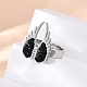 Кольца для пальцев из нержавеющей стали 304 со стразами RJEW-Q020-17P-5