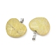 Подвески из натуральной желтой горчицы из яшмы G-A281-02P-02-2