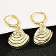 Латунные серьги обруча EJEW-Q036-03B-G-5