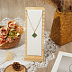 Бамбуковые стенды-органайзеры для ожерелья с наклонной спинкой NDIS-WH20007-01A-01-7