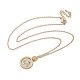 Латунные ожерелья с подвесками таро «Двенадцать созвездий» NJEW-Q006-01I-G-2