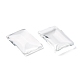 Прозрачные стеклянные кабошоны прямоугольник X-GGLA-R025-25x18-3