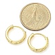 Латунные серьги-кольца из прозрачного кубического циркония EJEW-C122-05G-5