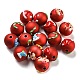 Непрозрачные акриловые бусины на рождественскую тематику OACR-E025-03-2