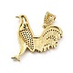 Латунные микро проложить кубического циркония подвески KK-H433-23G-2