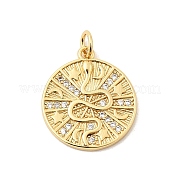 Латунные микро проложить кубического циркония подвески KK-O126-02G-01-1