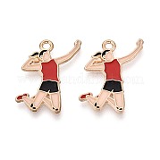 Подвески из сплава и эмали ENAM-T021-48G