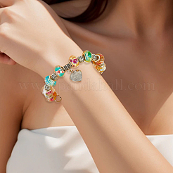 120 шт. 9 стиля европейских бусин-ронделей из смолы RPDL-SP0001-05