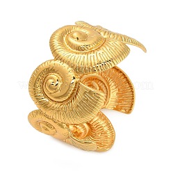 Браслеты-манжеты из нержавеющей стали Conch 304 для женщин&nbsp;BJEW-A150-02G