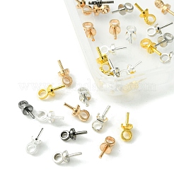 40шт 5 цвета латунные подвески с колышками KK-FS0001-25