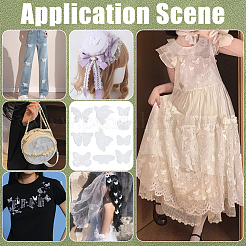 60 шт. 10 стиля полиэстер кружево бабочка украшения аксессуары&nbsp;FIND-FG0005-16