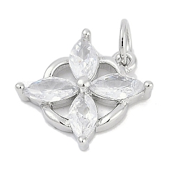 Латунные микропаве прозрачные кубические циркониевые подвески&nbsp;KK-G522-37P