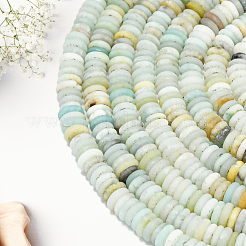 1 нить бусин из матового натурального цветка амазонита&nbsp;G-PA0001-63