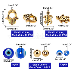 Сплавочные овальные бусины тибетского стиля &nbsp;FIND-PH0004-46