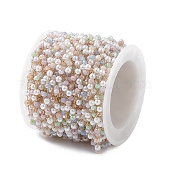 Цепочки из бусин из искусственного жемчуга из стекла и абс CHS-P016-44G