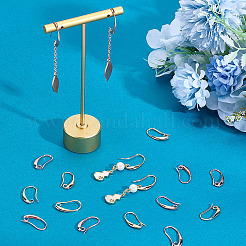 40 шт. 2 цвета латунные крючки для серег&nbsp;KK-ME0002-46