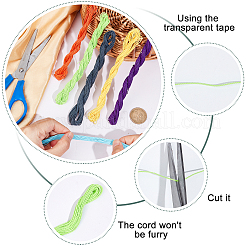 6 рулон круглого вощеного полиэфирного шнура 6 цветов YC-SC0001-03