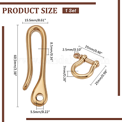 Латунные застежки на крючки и латунные застежки PH-KK-P001-01