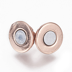 Магнитные застежки из латуни с цирконием и микропаве с петлями ZIRC-L082-B-01-RG