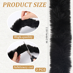 2 шт. рулон ткани из искусственного меха и синели для украшения рождественской елки или изготовления бантов для венков&nbsp;FIND-CY0001-48B