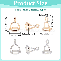 100 шт. 2-х цветные литые скобы FIND-OC0002-10