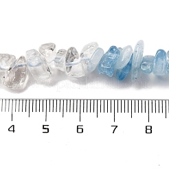 Нити бусин из натурального кварцевого кристалла и аквамарина G-L610-A05-01