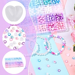 Наборы для изготовления браслетов из круглых бусин своими руками DIY-FS0008-80