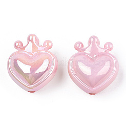 УФ-покрытие непрозрачные радужные переливающиеся акриловые бусины&nbsp;OACR-T027-01-B05