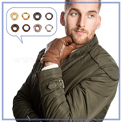 200 комплект 4-х цветных железных люверсов SCRA-GF0001-02