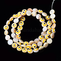 Нити бусин из натуральных пресноводных ракушек SHEL-N003-15