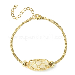 Браслет-пуля из натуральных смешанных драгоценных камней BJEW-JB09563