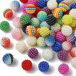 80шт 14 стиля имитация жемчуга акриловые бусины OACR-FS0001-63