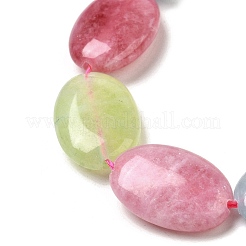 Нити бусин из натурального окрашенного малайзийского нефрита G-B137-A01-01I