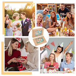 Прямоугольные бумажные коробки для печенья с прозрачным окном&nbsp;CON-WH0107-02A-01