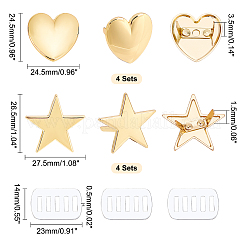 8 комплект из 2-х стильных декоративных пряжек для сумок из сплава&nbsp;DIY-WR0001-86
