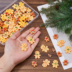 84шт 7 стиля непрозрачные кабошоны из смолы&nbsp;RESI-FH0001-70