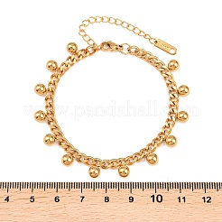 201 браслет-цепочка из нержавеющей стали&nbsp;BJEW-P380-02G